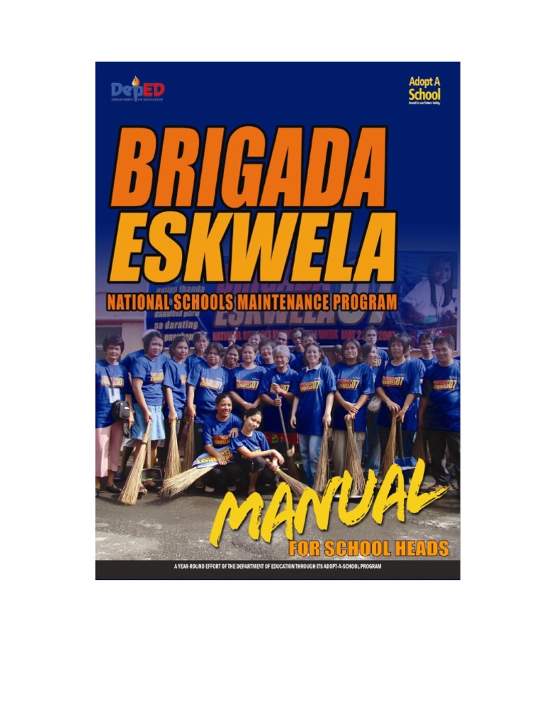 Brigada Eskwela Manual for School Heads | PDF | Volunteering | Public ...