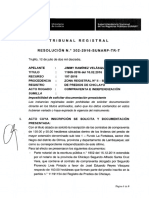 Resolución Tribunal Registral