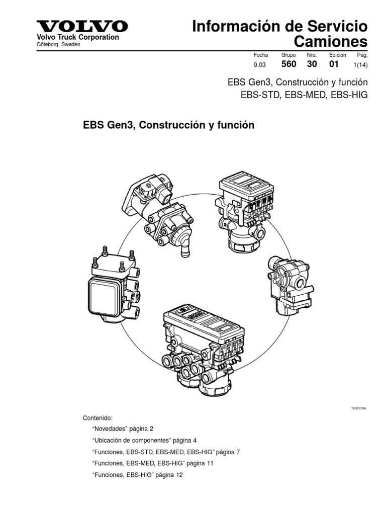 Funcionamiento del Sistema EBS en Camiones | PDF | Eje | Sistema de ...