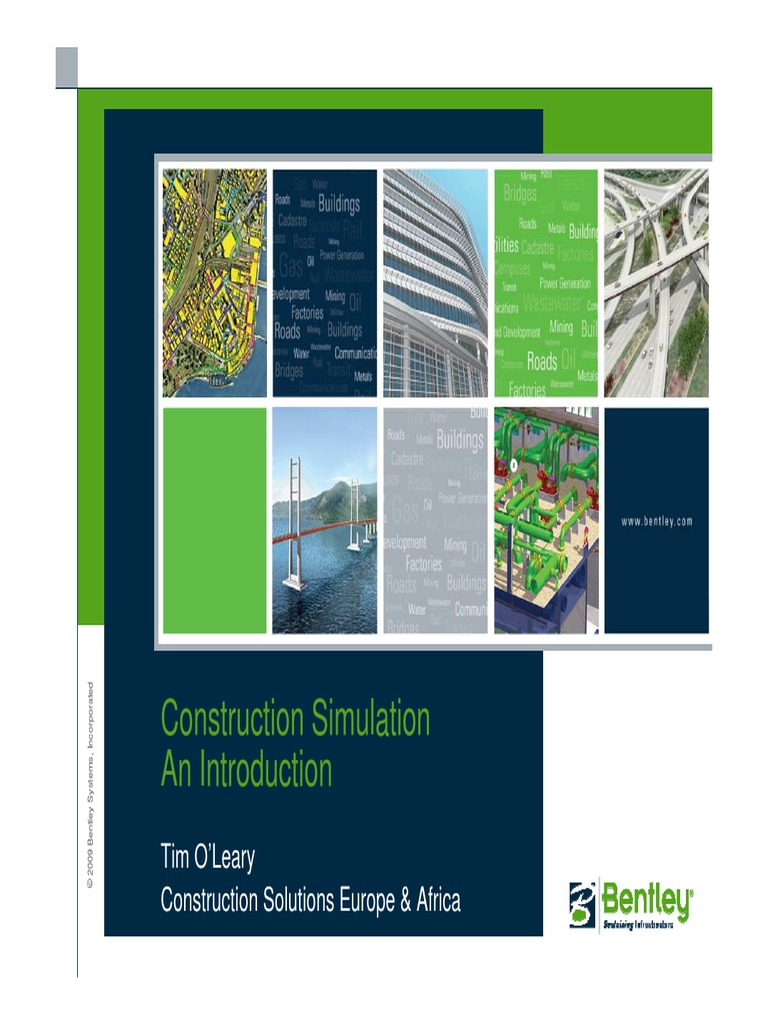 Construction Simulation An Introduction Tim O'Leary Construction