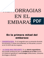 Hemorragias en El Embarazo