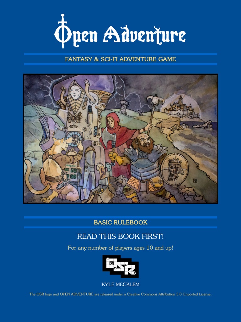 Open Adventure: Fantasy & Sci-Fi Adventure Game | PDF | Dice | Role ...