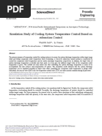 Simulation Study of Cooling System Temperature Control Based On Subsection Control