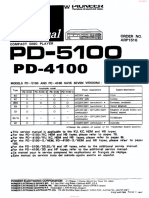 Pioneer pd-5100 pd-4100 SM