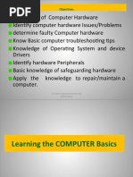 Objec Ves: 2 Computer Hardware Repairs and Maintenance