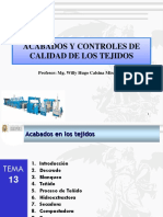 Semana 13 Operciones Posteriores Al Tisaje - Acabados y Sus Controles de Calidad