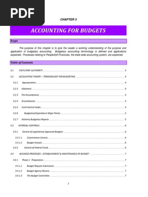 Budget
