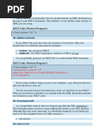 XSLT - XML Declaration: XSLT Code (Work in Progress!)