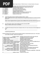 Meiosis Worksheet 13 Key