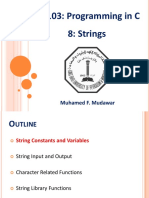 ICS103: Programming in C 8: Strings: Muhamed F. Mudawar