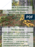 Changes in Ecosystems: Ecological Succession of A Forest Biome