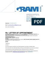 Ingram Micro Appointment Letter