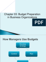 Chapter 03: Budget Preparation in Business Organizations