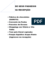 Agende Seus Passeios