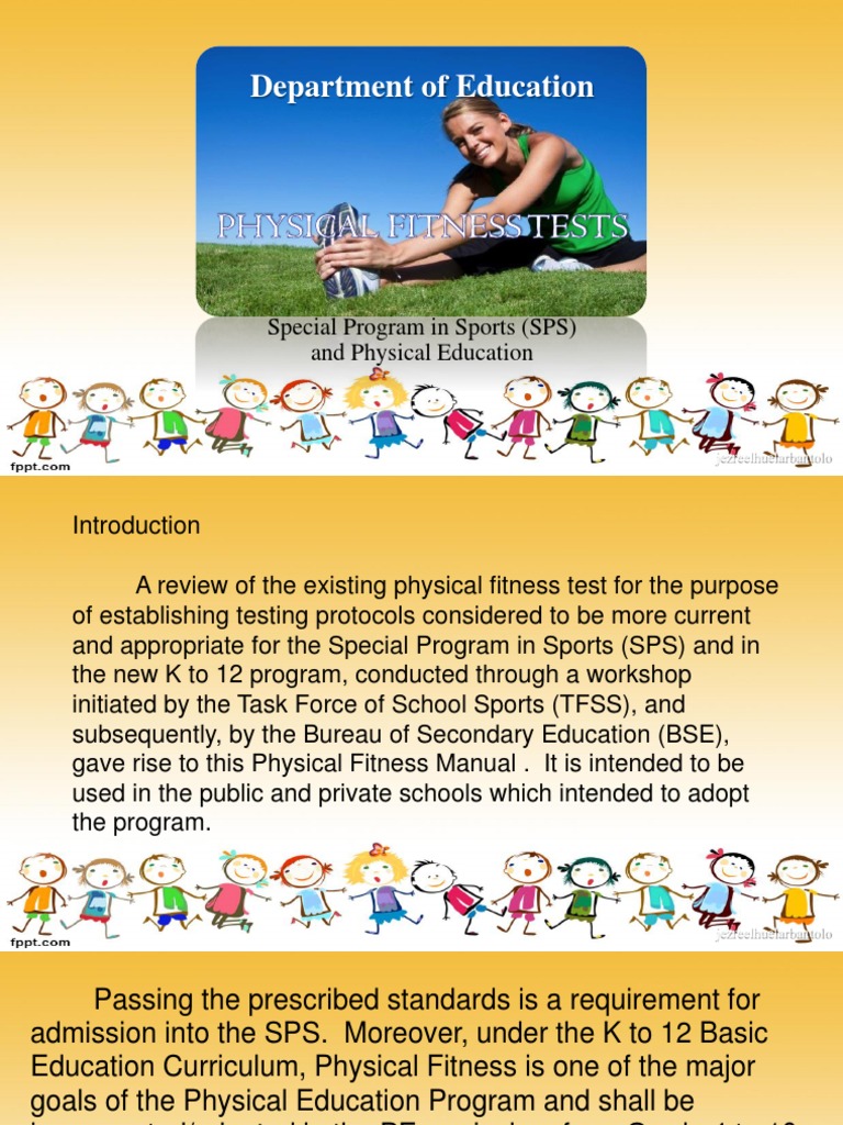SPS Physical Fitness Testing Manual | PDF | Sports | Nature