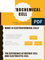 Electrochemical Cell: Chapter 2: Electrochemistry Chemistry For Grade 12