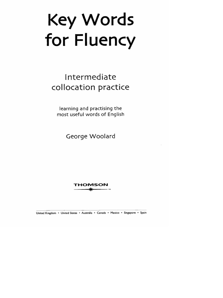 2 Key Words For Fluency Intermediate PDF