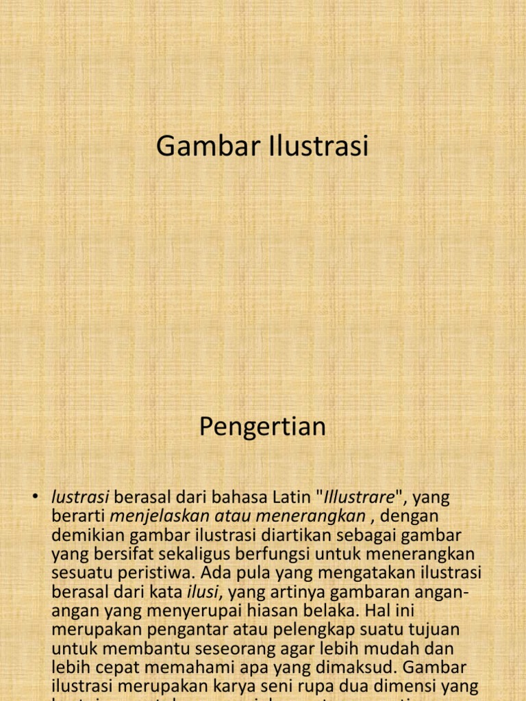 Gambar Ilustrasi Merupakan Karya Seni Gambar Ilustrasi