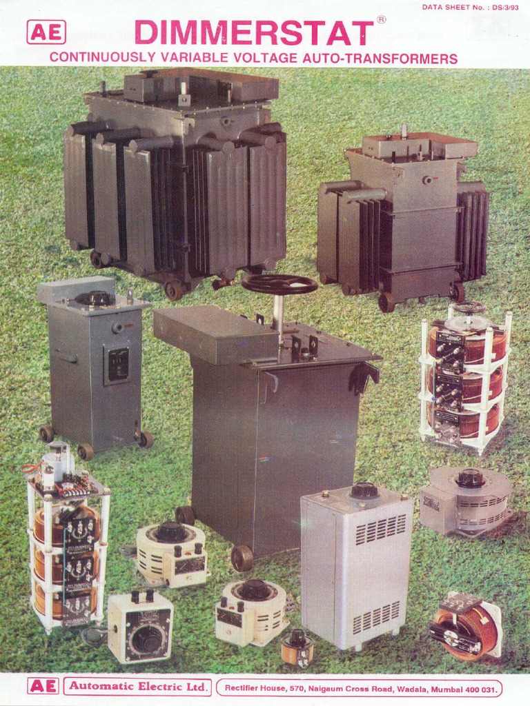AE Dimmerstat Brochure | PDF