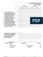 Attendance Monitoring Sheet