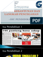 Isu-Isu Kesantunan Dan Langkah Pencegahan - Isu Pendidikan