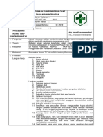 7.6.3.1 Sop Pemberian Obat Dan Atau Cairan IV