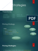 Group 2 The Final Pricing Strategies