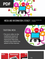 Media and Information Literacy: Evolution of Traditional Media To New Media