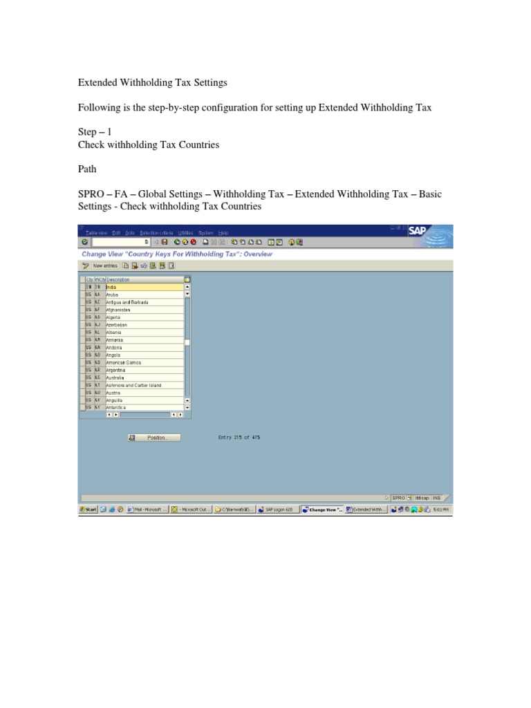 Extended Withholding Tax Setup Guide | PDF | Withholding Tax | Taxes
