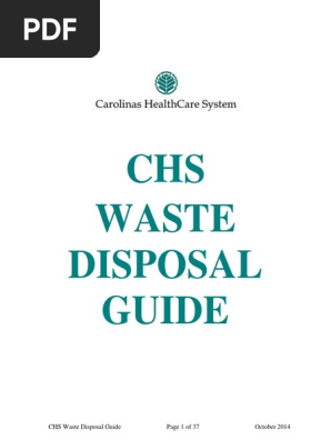 CHS Waste Disposal Guide