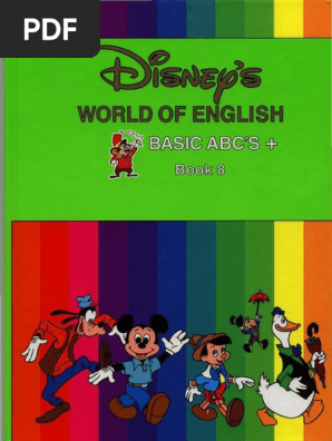 Disneys World of English #11 Basic ABC's DVD CD Course Books