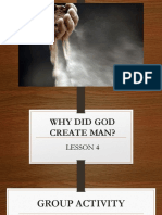 Lesson 4 - Why Did God Create Man