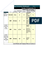 Schedule Filmmaking Template