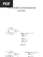 HDL Model Combinational Circuit