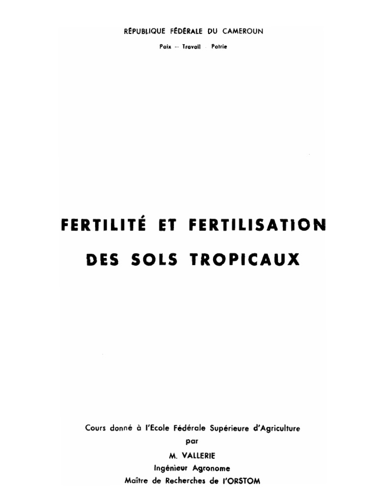 Fertilisation | PDF | Fertilité des sols | Sol (pédologie)
