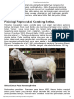 Fisiologi Reproduksi Kambing Betina