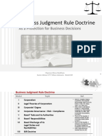 Business Judgment Rule Doctrine: As A Protection For Business Decisions