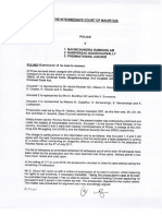 La Décision Des Magistrats Seebaluck Et Jannoo-Jaunbocus Rayant Les Charges Contre Ramgoolam