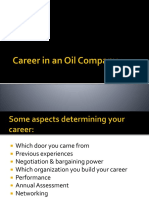 Career in An Oil Company