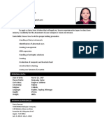 Applicant's Form