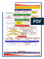Ameerpet exam schedule and practice halls for 07-09-2019