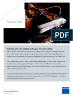 Programmable Focusing Optic: Scanner Optics For Welding and Vapor Pressure Cutting