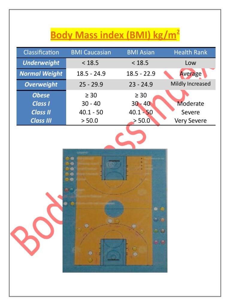 BMI Classification for Health Assessment | PDF