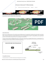 Solder Paste Printing Process - Surface Mount Process