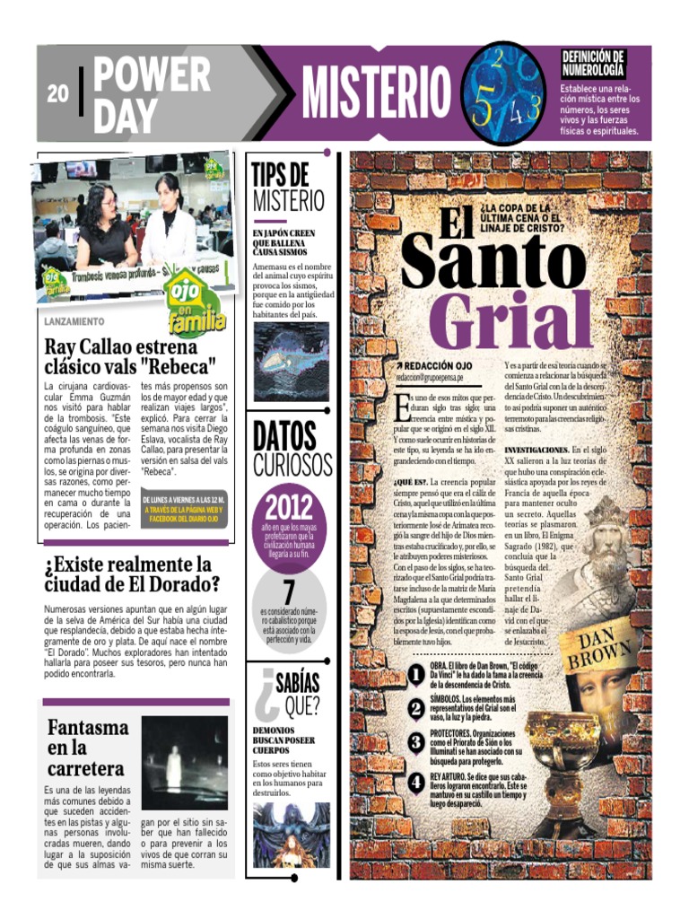 El Santo Grial Pdf Santo Grial Dan Brown