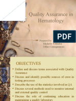 Quality Assurance in Hematology Group 11