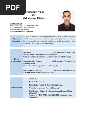 My CV