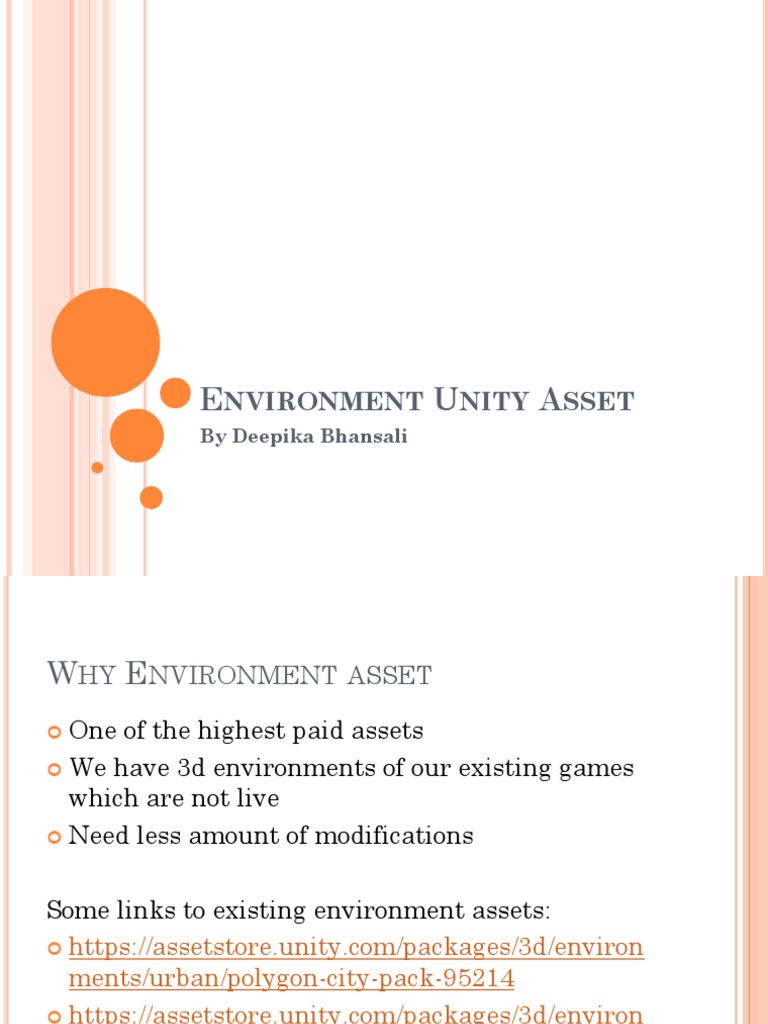 Environment Unity Asset | PDF