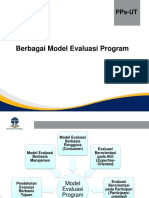 Berbagai Model Evaluasi Program PPT Minggu 2
