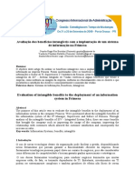 Avaliação Dos Benefícios Intangíveis Com A Implantação de Um Sistema de Informação Na Frimesa